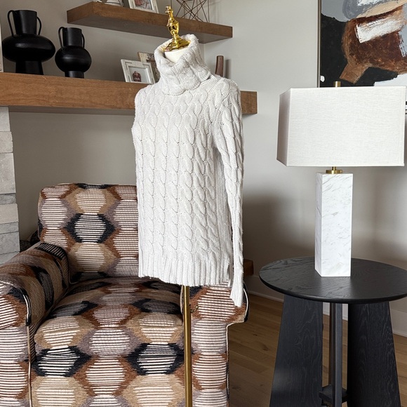 Banana Republic Cable Turtleneck Sweater - Picture 2 of 6